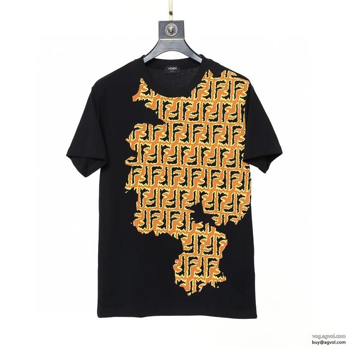 FENDI2023夏色っぽさ嬉しいポイント偽物 通販 半袖Tシャツ_0_2