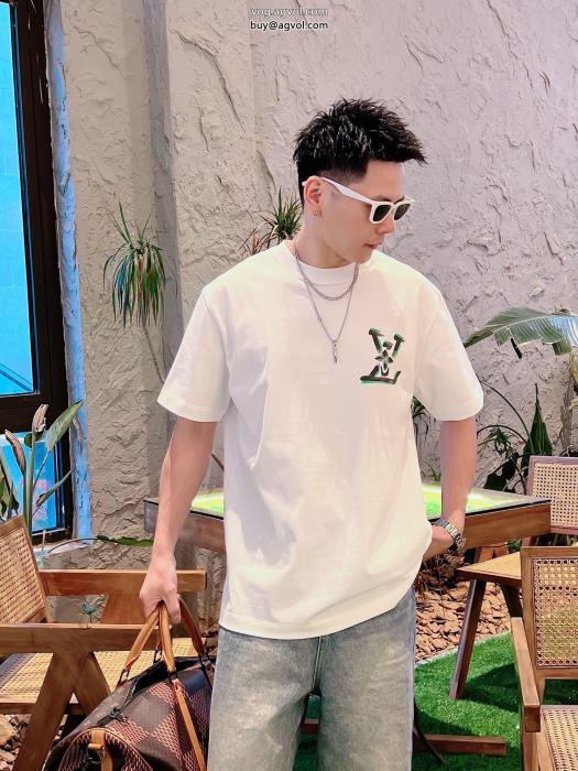 LOUIS VUITTONブランド コピー 安心半袖Tシャツ抜け感を出す大人レディなシルエット_0_2
