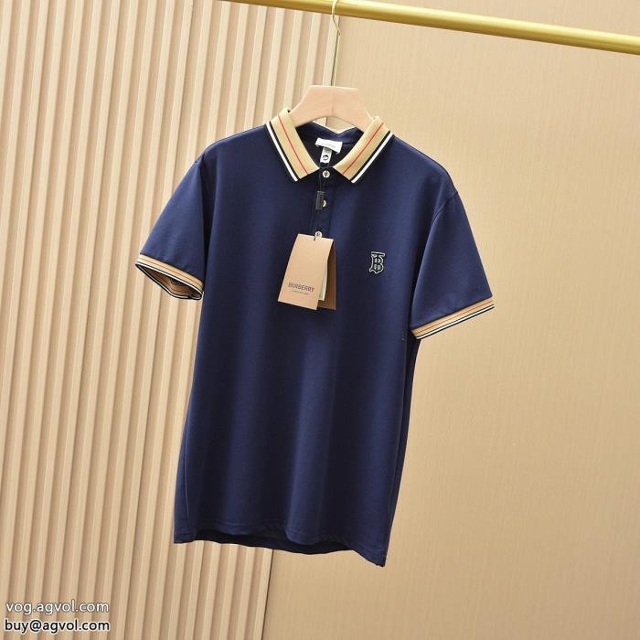 コピー ブランド 販売バーバリー半袖シャツロゴが美しい今年らしい着こなし_0_1
