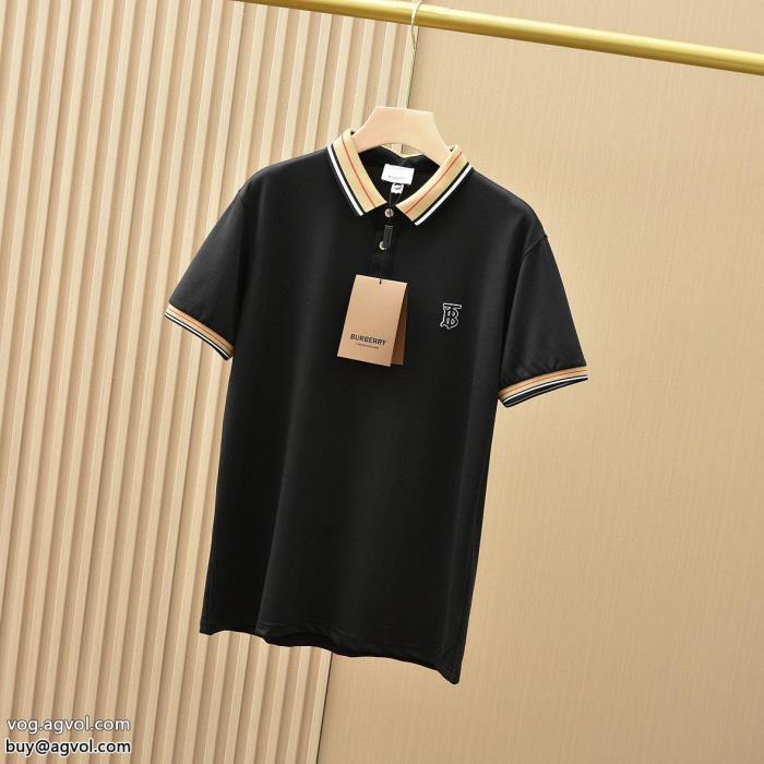 コピー ブランド 販売バーバリー半袖シャツロゴが美しい今年らしい着こなし_0_2