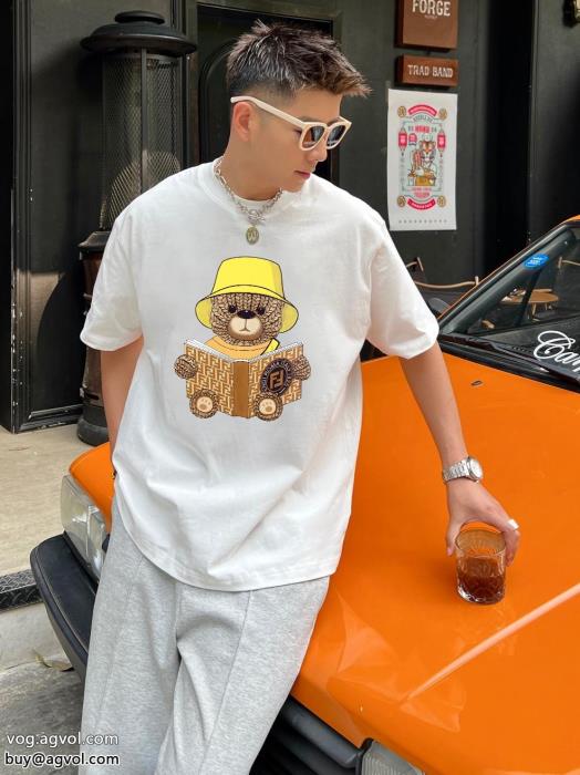 偽物 ブランド 激安上質感実用的ながら手頃な価格半袖TシャツFENDI_0_2