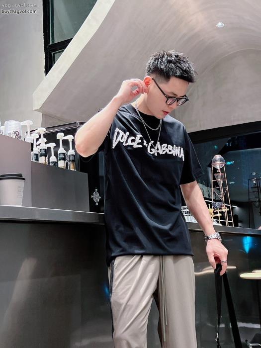 Dolce&Gabbana憧れブランド大胆なデザイン半袖Tシャツ偽物 ブランド ショップ_0_1
