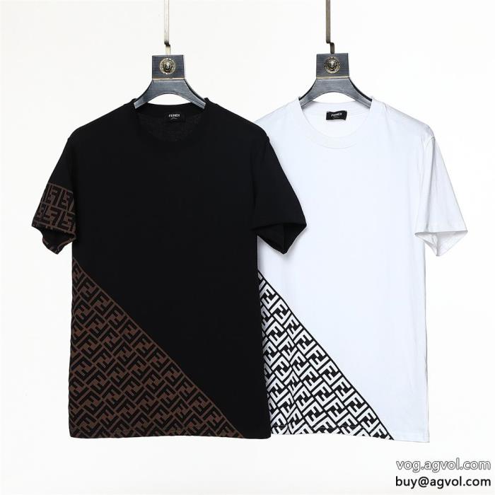 ブランド コピー 激安半袖Tシャツセンス抜群夏らしく爽やかな印象FENDI_0_0