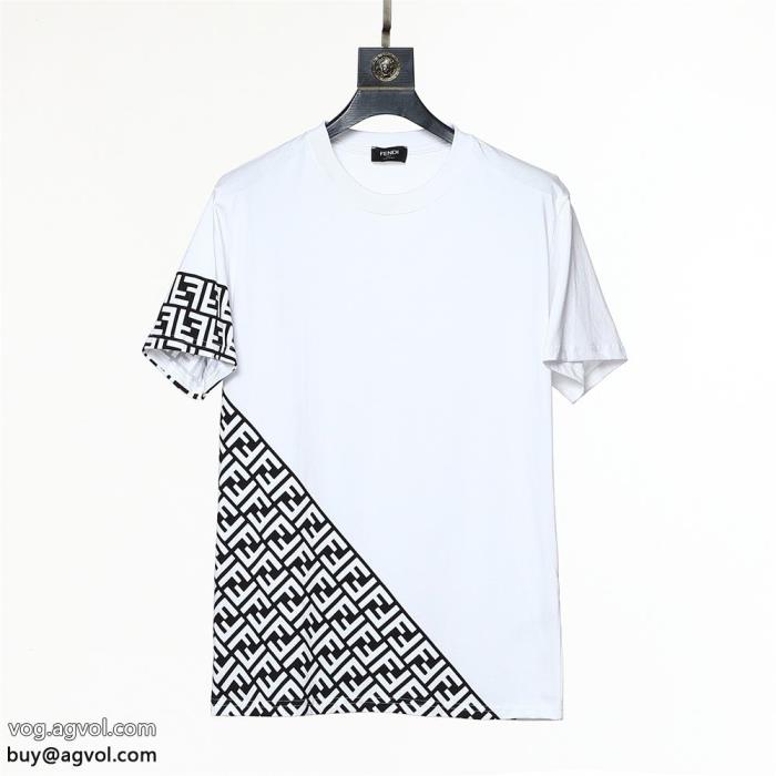 ブランド コピー 激安半袖Tシャツセンス抜群夏らしく爽やかな印象FENDI_0_1