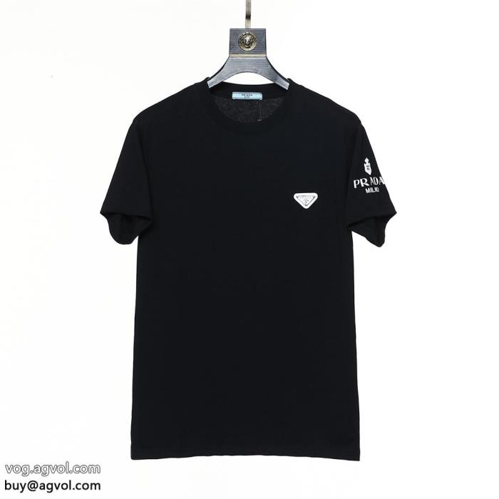 肌触りの良いサラりと入荷予定半袖Tシャツ偽物 ブランド 激安PRADA_0_0