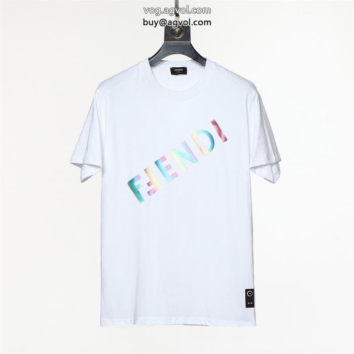 コピー 通販最高のエレガント定番人気のモデルフェンディ半袖Tシャツ_0_1