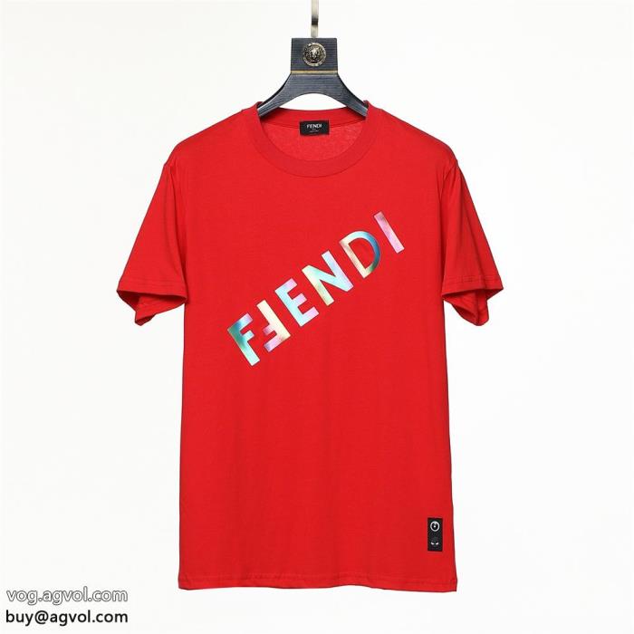 コピー 通販最高のエレガント定番人気のモデルフェンディ半袖Tシャツ_0_2