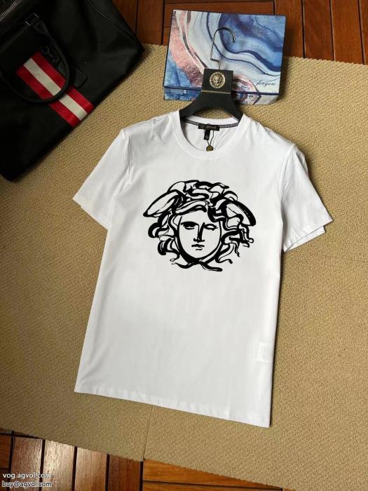 半袖Tシャツヴェルサーチ爽やかな色合い高品質素材ブランド 通販 激安_0_1