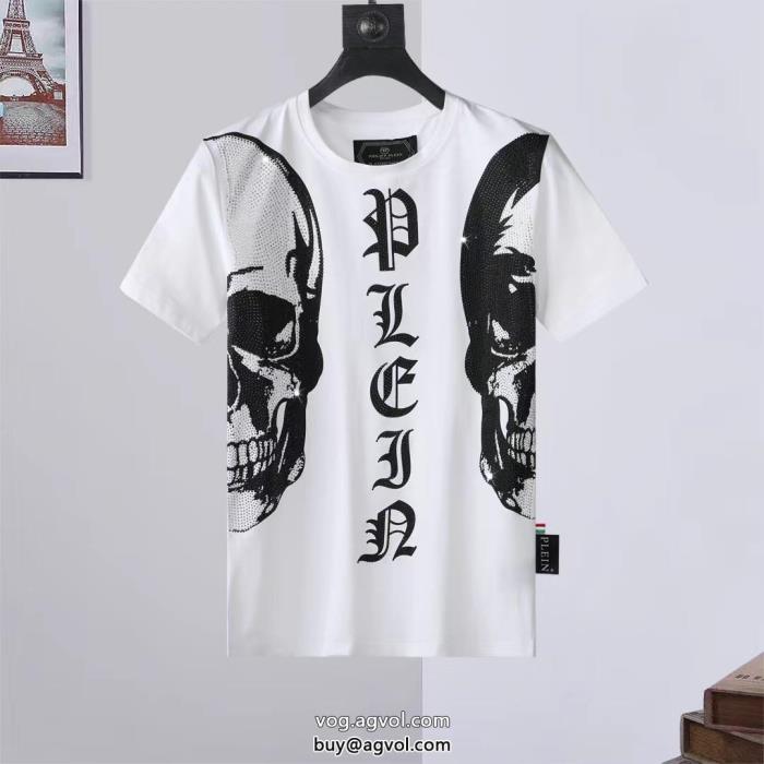 ブランド コピー 安心半袖TシャツPHILIPP PLEINふんわり柔らか夏っぽさ新作アイテム_0_0