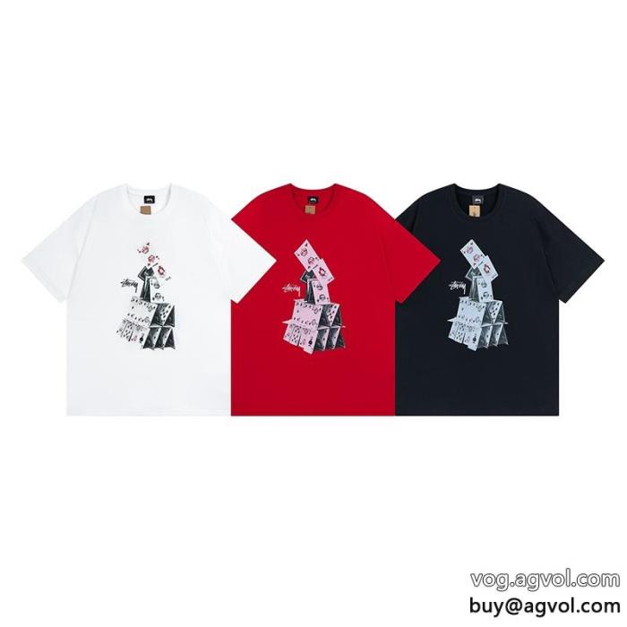 万能アイテムきちんと感が抜群ブランド 品 スーパー コピー半袖Tシャツステューシー_0_3