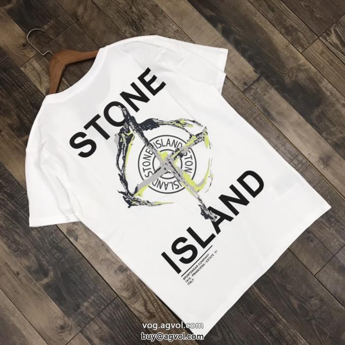 スーパー コピー 品Stone Island早い者勝ち派手すぎず半袖Tシャツ_0_1