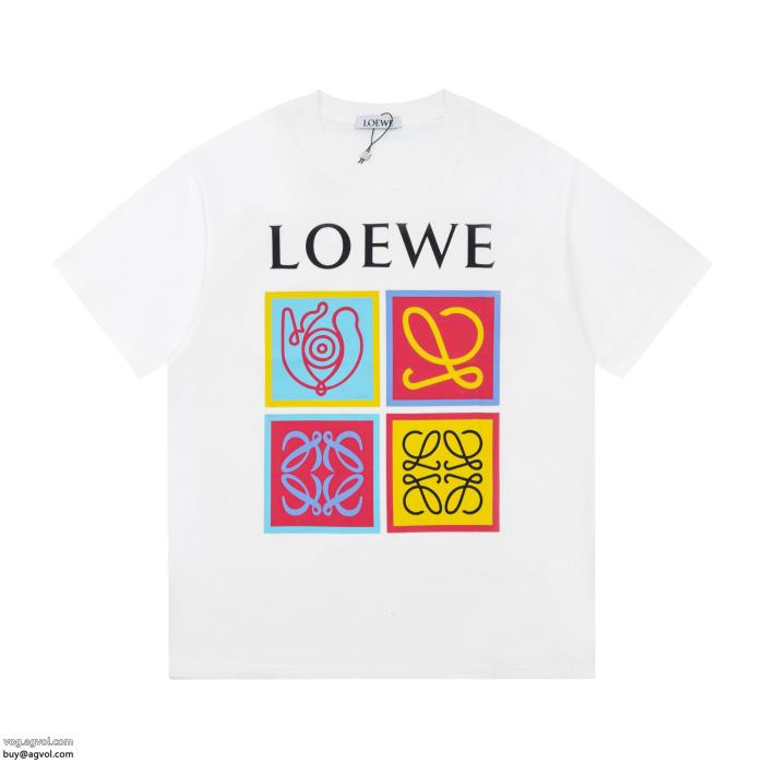 通販 ブランド半袖TシャツLOEWE着心地良くエレガント系スタイル_0_0