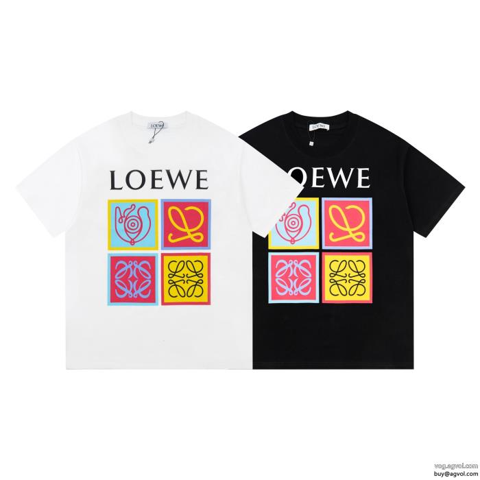 通販 ブランド半袖TシャツLOEWE着心地良くエレガント系スタイル_0_1