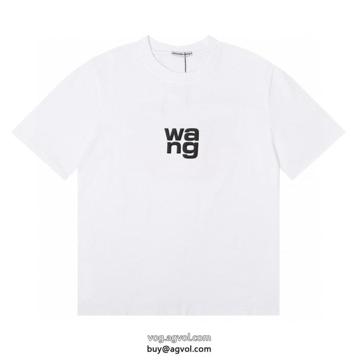 アレキサンダーワンコピー 商品 ブランドロゴがかっこいい夏にぴったり限定アイテム半袖Tシャツ_0_1