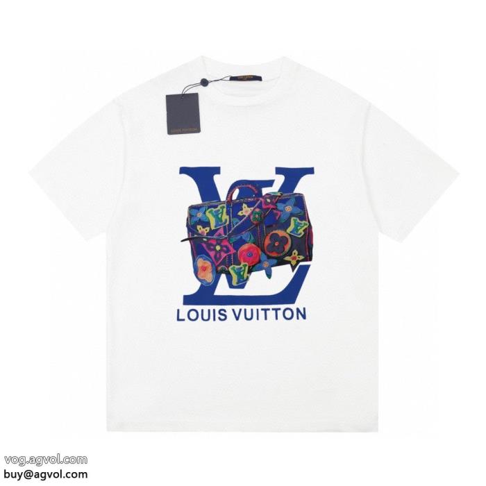 半袖Tシャツルイ ヴィトンブランド 通販優秀なアイテム軽やかな素材感_0_0