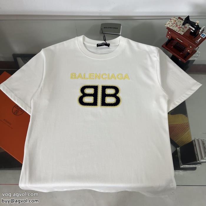 バレンシアガ今夏のお気に入りスタイル旬デザイン通販 ブランド半袖Tシャツ_0_0