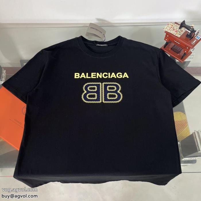 バレンシアガ今夏のお気に入りスタイル旬デザイン通販 ブランド半袖Tシャツ_0_1