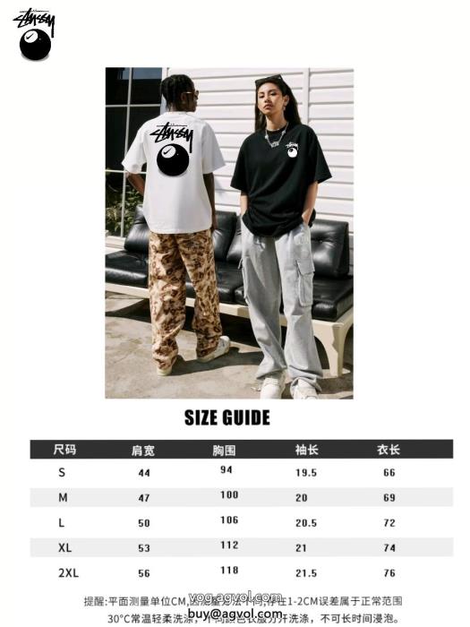偽物 ブランド夏の最新ファッション大好評ステューシー半袖Tシャツ_0_2