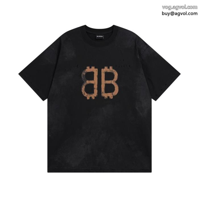 清涼感あるカジュアルNEW素敵ブランド コピー s 級balenciaga半袖Tシャツ_0_2