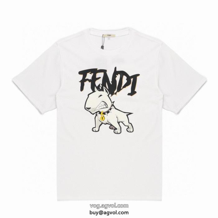 ブランド 通販FENDI半袖Tシャツ23SS新作 カジュアルコーデに定番人気のモデル_0_3