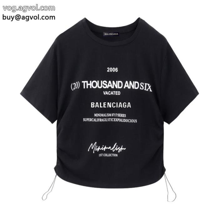 コピー 商品 通販バレンシアガ見つけてほしい一品魅力的な今年らしい半袖Tシャツ_0_1