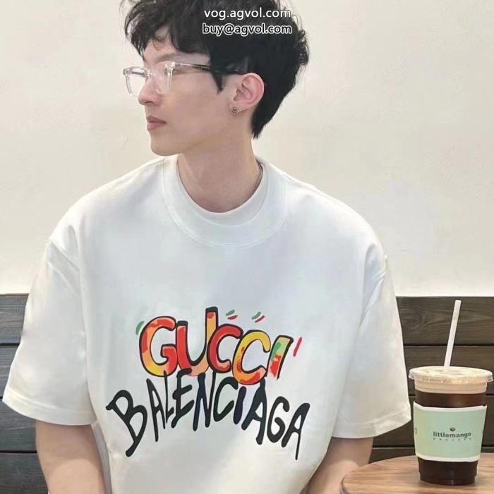 話題の新作到着シンプルなデザイン半袖Tシャツ偽物 ブランド 販売balenciaga_0_2