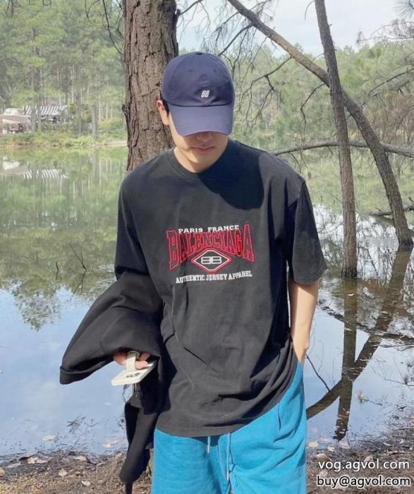優しげな高級人気色定番人気balenciagaスーパー ブランド コピー半袖Tシャツ_0_2