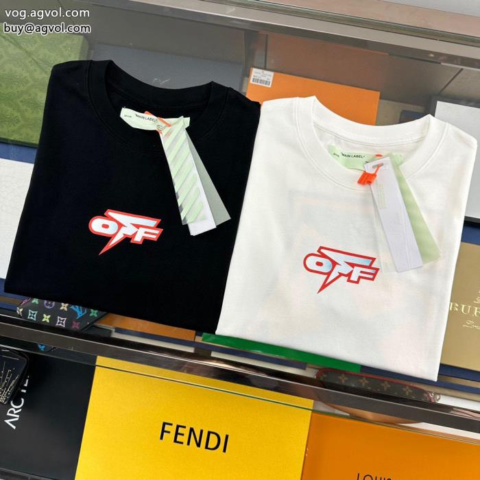 ブランド コピー 着払いオフホワイトSS23極上発売気分が上がる半袖Tシャツ_0_2