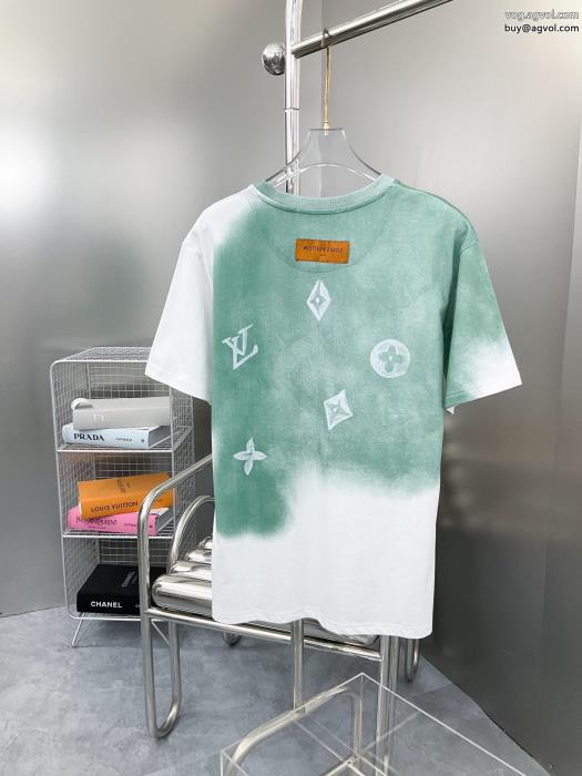 コピー ブランドルイ ヴィトンスタイルUP効果ありロゴがかっこいい半袖Tシャツ_0_1