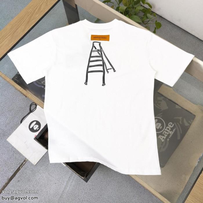 絶大な人気を誇る大人レディなシルエットルイ ヴィトンスーパー コピー 通販半袖Tシャツ_0_1