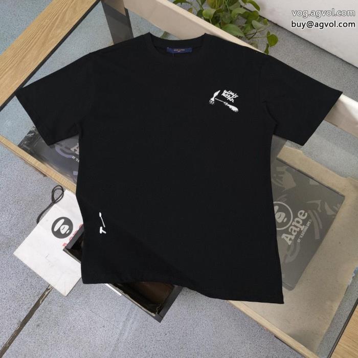 絶大な人気を誇る大人レディなシルエットルイ ヴィトンスーパー コピー 通販半袖Tシャツ_0_2