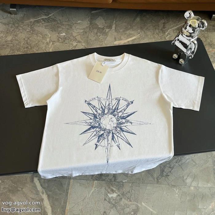 シンプルなデザイン爆発的な人気半袖Tシャツスーパー コピー 品DIOR_0_2