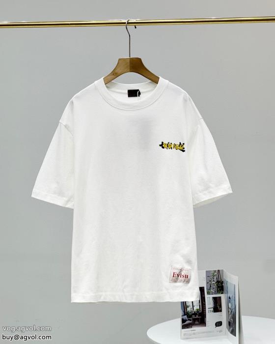 半袖Tシャツシンプルなデザイン大人の華やかさを演出エヴィスコピー 商品 販売_0_1