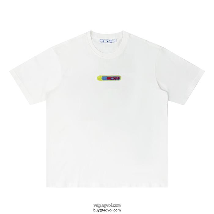 ブランド コピー 販売 スタイルアップ上品韓国ファッションオフホワイト半袖Tシャツ_0_1