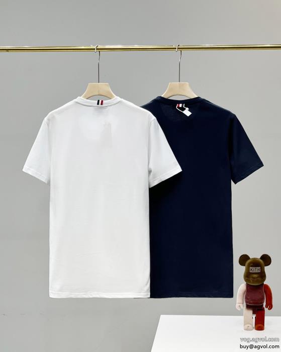 大人着用可透け感新作がイチ推しスーパー コピー ブランドTHOM BROWNE半袖Tシャツ_0_1