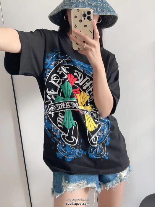抜け感のあるスタイルが完成最新作コピー ブランド半袖Tシャツクロムハーツ_0_0