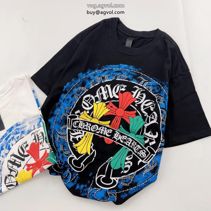 抜け感のあるスタイルが完成最新作コピー ブランド半袖Tシャツクロムハーツ_0_2