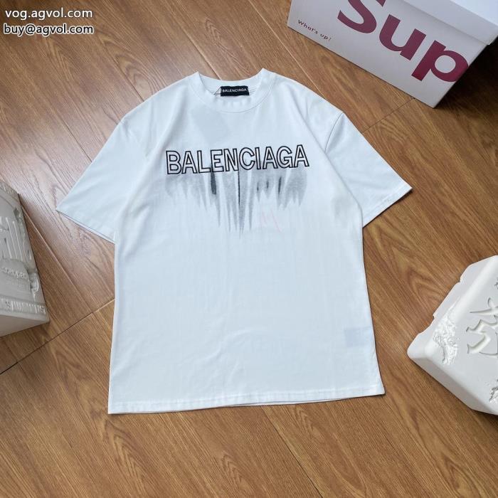 偽 ブランド 購入著名人の着用お買得セール半袖Tシャツバレンシアガ_0_1