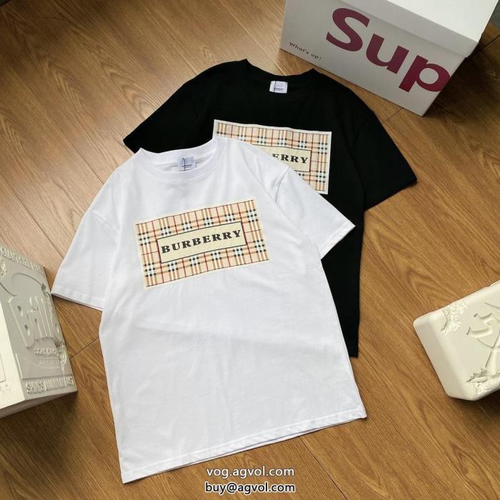 ブランド 品 スーパー コピーオシャレ度アップ存在感のある半袖TシャツBURBERRY_0_0