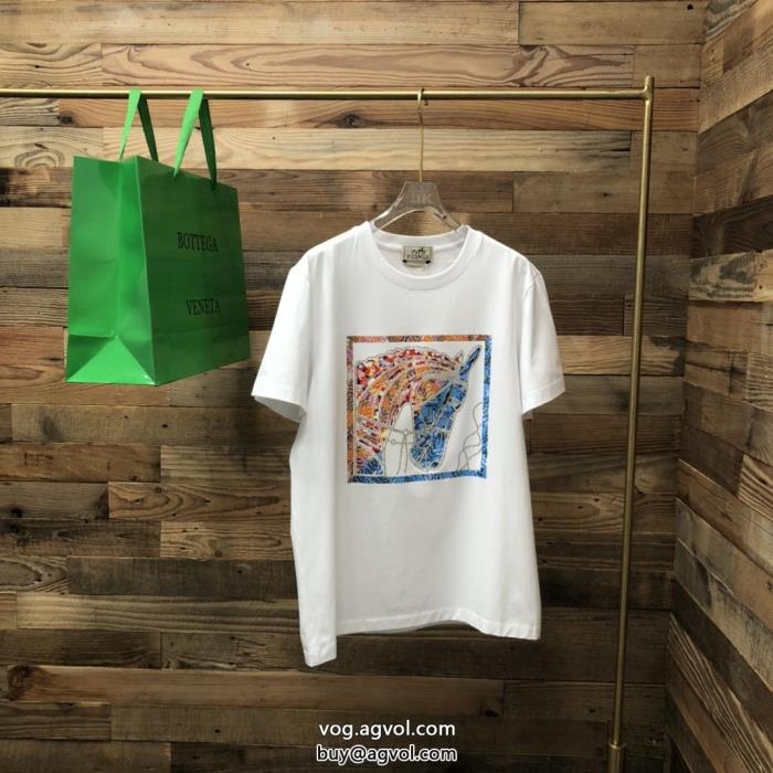 ブランド コピー ショップ半袖Tシャツ在庫処分SALE目を引く存在感抜群エルメス_0_0