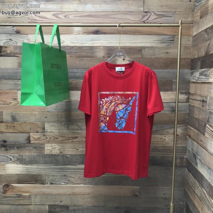 ブランド コピー ショップ半袖Tシャツ在庫処分SALE目を引く存在感抜群エルメス_0_1