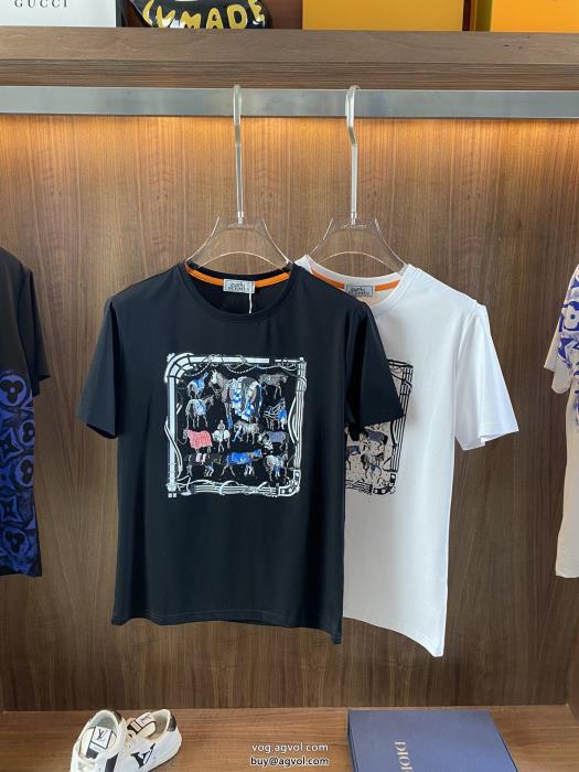 半袖TシャツHERMES海外直送ロゴがかっこいい偽 ブランド 販売_0_0