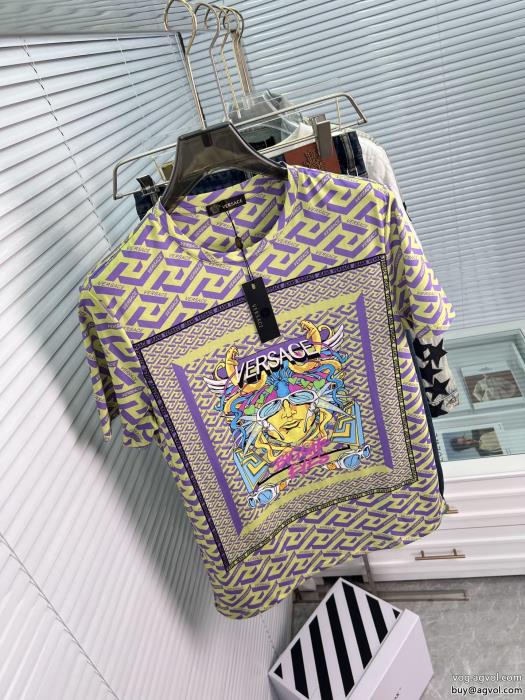 ブランド 品 スーパー コピーVERSACE半袖Tシャツ2023年新作通販自分へのご褒美_0_0