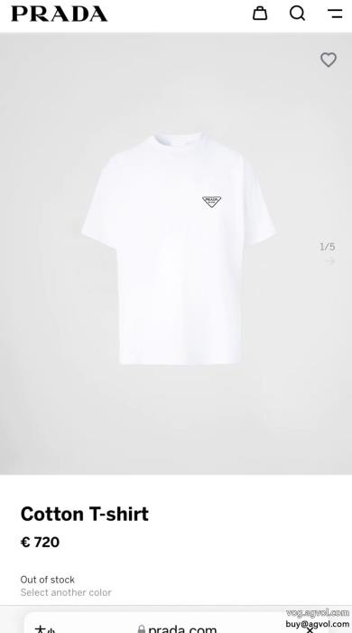 コピー ブランド今季のトレンド人気新作トレンドの最先端にプラダ半袖Tシャツ_0_0