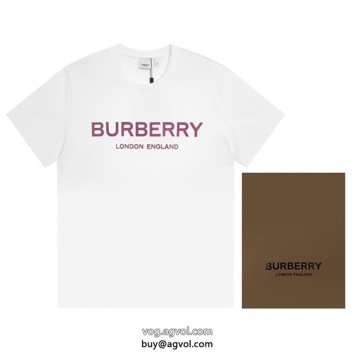 偽 ブランド 通販バーバリーこなれ感を引き立たせ知的優秀アイテム半袖Tシャツ_0_2