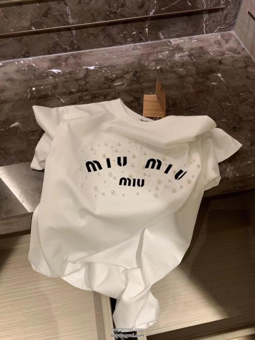半袖Tシャツミュウミュウコピー 品 ブランドカジュアルさ顧客優待セール_0_0
