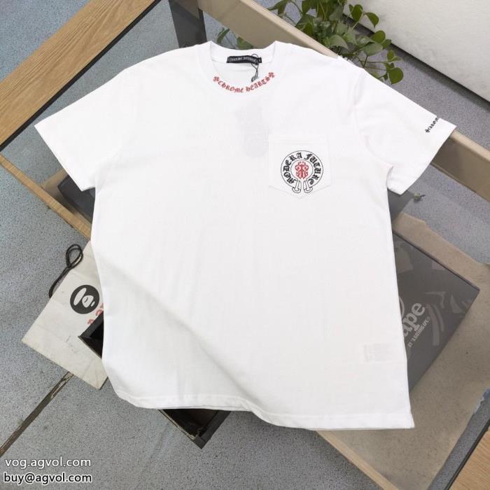 魅力を放つふんわり柔らか半袖TシャツCHROME HEARTSブランド 品 スーパー コピー_0_0