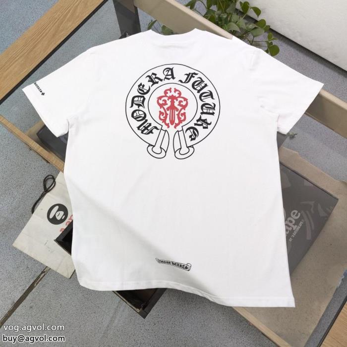 魅力を放つふんわり柔らか半袖TシャツCHROME HEARTSブランド 品 スーパー コピー_0_1