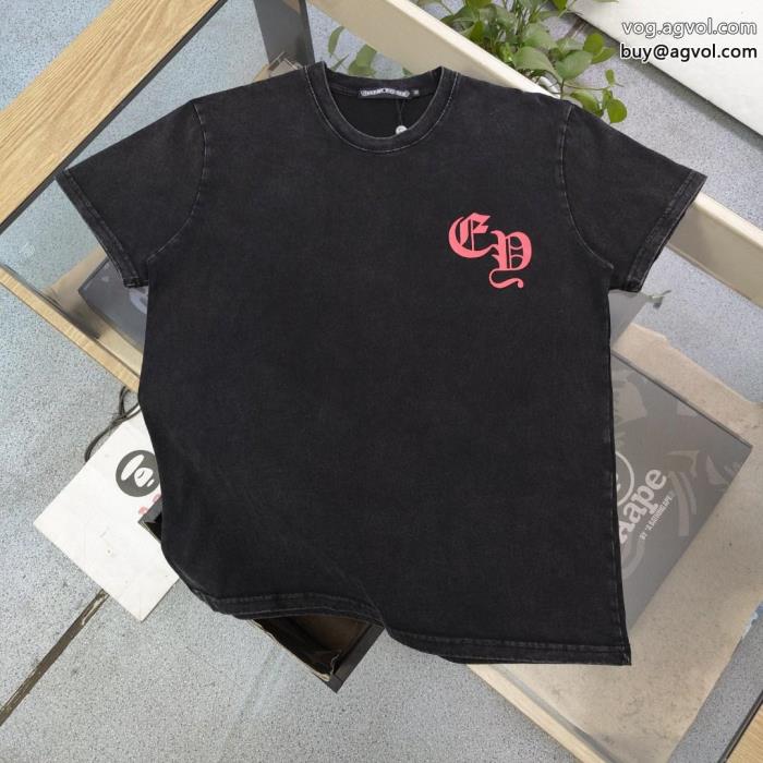 偽物 ブランド 激安半袖TシャツCHROME HEARTS控えめにしてヘルシーな印象気分も上がるきれいめハッピ_0_0