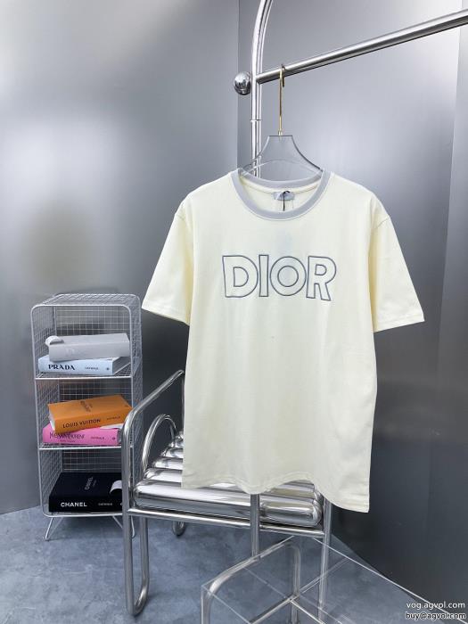 爽やかさ最新トレンドファッション新着DIOR半袖Tシャツブランド スーパー コピー_0_3